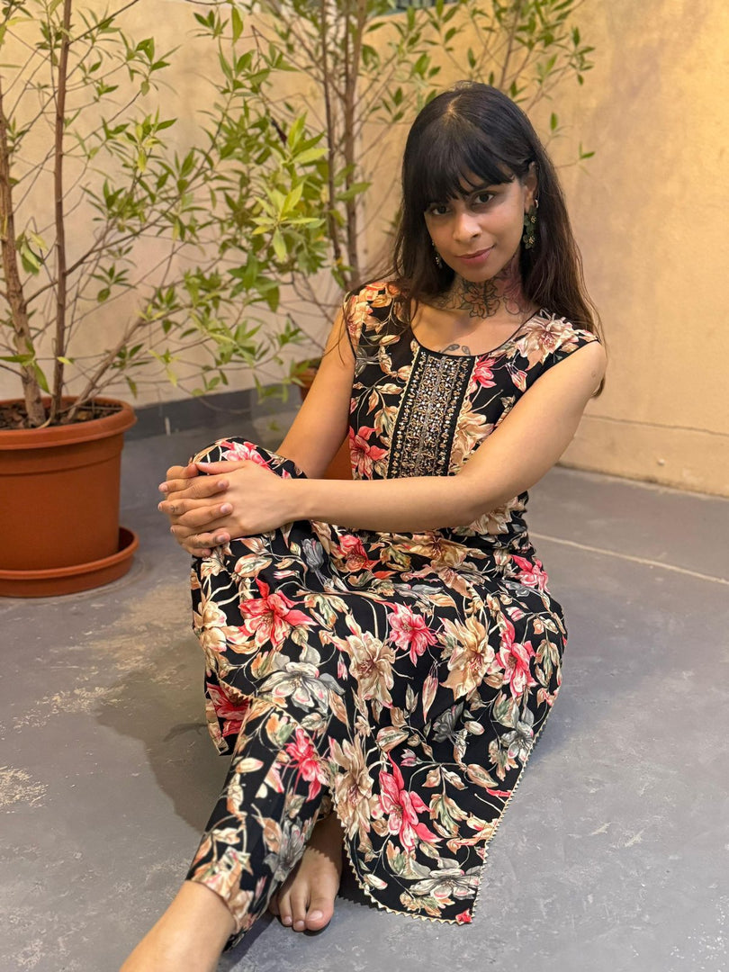 floral kurta